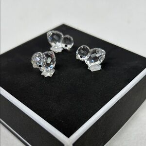Vintage set of three SWAROVSKI “ Mini Chicks” crystal figurines